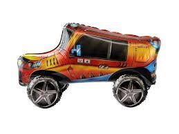 Folija balons "Džips 3D", stāvošais, 89x45x37 cm